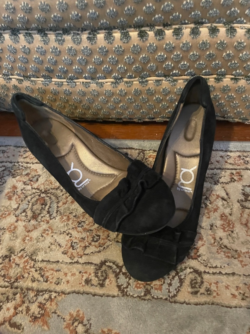 YOU by Crocs black heels | size 9